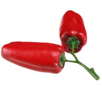 Product Artificial Red Pepper on Branch Vegetable Decoration L8cm