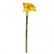 Product Artificial Daffodils Silk Flowers Yellow Easter Bells 40cm 3 Pcs