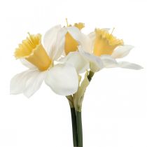 Product Artificial Daffodil Silk Flowers White Daffodil 40cm 3pcs