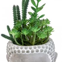 Artificial Succulent Flower Pot Buddha Ø12cm H24cm