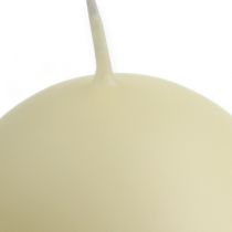 Product Ball candles 100mm cream 6pcs