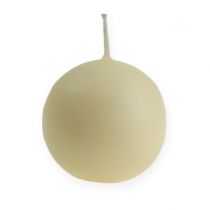 Ball candles 80mm cream 6pcs