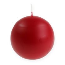Ball candles 100mm red 6pcs