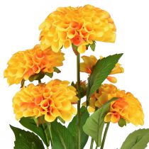 Product Artificial flowers decoration dahlias artificial yellow orange 50cm