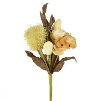 Product Artificial flower bouquet, rose, hydrangea, dry look, vintage decoration, 38cm