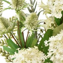 Product Artificial flower bouquet snowball plant teasel fern 65cm