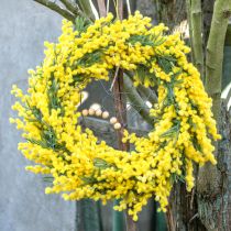 Product Artificial Plant Silver Acacia Mimosa Yellow Flowering 53cm 3 Pcs