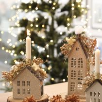 Product Artificial Plants Flax Artificial Gold Advent Decoration 54cm 4 Pcs