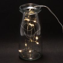 Product Battery-Operated Warm White LED String Lights with Timer, 10 LEDs, 1m, Indoor Use