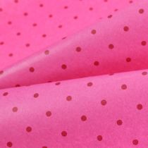 Product Cuff paper 25cm 100m dots pink