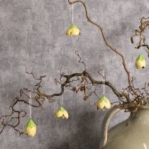 Product Metal hanging flower for romantic indoor and outdoor decoration, 6cm, 6 pieces