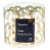 Product Mini Christmas tree balls glass pearl tree balls Ø2.5cm 22 pcs