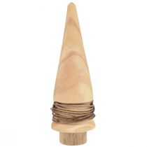 Product Mini Christmas Tree Wooden Decoration Natural Table Decoration H13.5cm 3 pcs