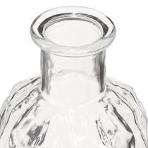 Product Mini Vases Square Glass Decorative Bottles H13cm 4pcs