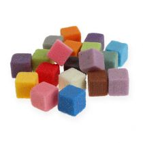 Wet floral foam mini-cubes colored colorful 300p
