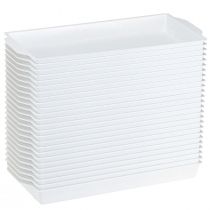 Product OASIS® White Sandwich Tray for Floristry & Decoration 23x11x2.5cm 25-Piece Set