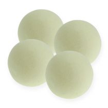 Foam balls cream 9cm 4pcs