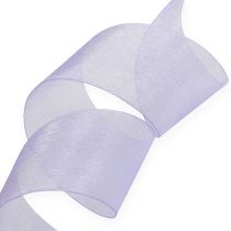 Product Organza ribbon with selvedge 40mm 50m light purple