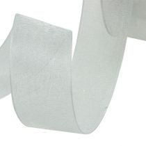 Product Organza ribbon gift ribbon white ribbon selvage 40mm 50m