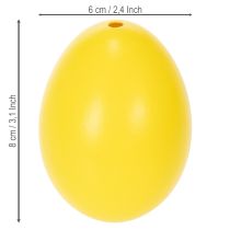 Product Decorative Goose Egg Easter Decorations – Pastel Yellow, Green and Pink – 8cm – Set of 10