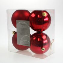 Product Christmas Ball Red 10cm 4 pcs