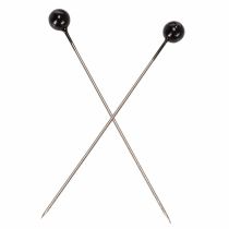 Product Black Pearl Head Pins Ø6mm Length 65mm – Pack of 100