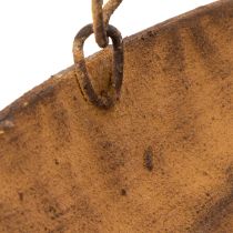 Product Decorative hanging bowl, garden decoration, rust look, Ø31cm, L62cm
