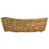 Product Plant bowl natural vine flower bowl oval 40x19x11,5cm