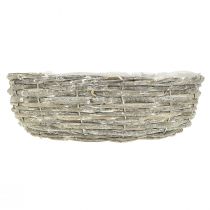 Product Plant bowl plant ring natural white willow Ø35/30cm set of 2