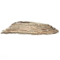 Product Planting boat plant wave rattan natural white 45x16cm