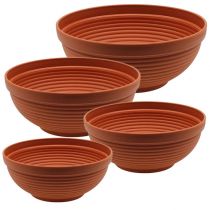 Product R-bowl plastic terracotta Ø 13cm - 19cm, 10pcs