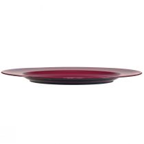 Product Versatile dark red plastic plates – 28 cm, perfect for decoration and outdoor use – 4 pieces