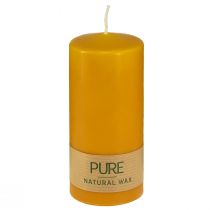 Product PURE Pillar Candle Yellow Honey Wenzel Candles 130/60mm