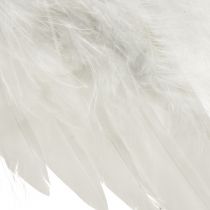 Product Romantic angel wings made of feathers white – Christmas decoration for hanging 20×12cm 6 pcs