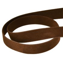 Product Velvet ribbon brown decorative ribbon 15mm 7m