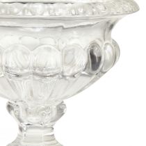 Product Classic glass bowl with base in vintage design – Clear, Ø13cm x 11 cm – Versatile use for trophy decoration