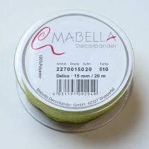 Product Ribbon with polka dot pattern for decorative gift wrapping, 1.5cm wide, 20m long