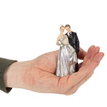 Product Silver wedding anniversary couple 10cm