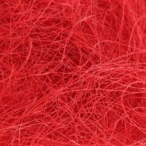 Sisal red, Christmas decoration, sisal wool 300g