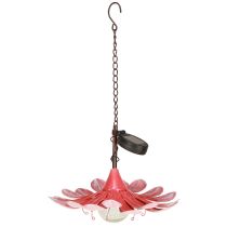 Product Solar LED Flower Garden Light LED Metal Pink Ø30cm