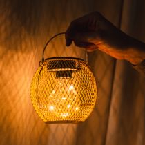 Product Solar lantern, decorative LED lighting, energy-saving, ideal for outdoor use, 12cm