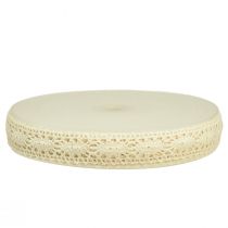Product Lace ribbon cream crochet ribbon decorative ribbon W18mm L20m