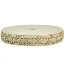 Product Lace ribbon decorative ribbon lace beige W18mm 20m
