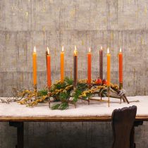 Product Antique candle holder for 10 candles gold 46×46cm H16.5cm