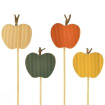 Product Flower plug autumn decorative plug wooden apple 5x5.5cm 8 pcs
