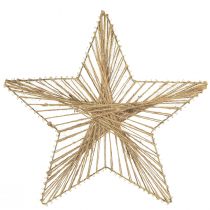 Product Star Jute Natural Rustic Christmas Star 30cm 4pcs