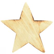 Product Rustic decorative wooden star – Natural wood look, 20x7 cm – Versatile room decoration