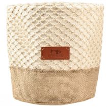 Product Fabric basket Utensilo planter natural cream Ø16cm Ø19cm