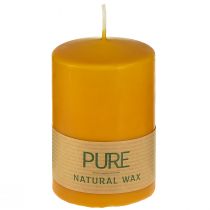 Product Pillar candle Wenzel candles PURE candles stearin honey 90x60mm