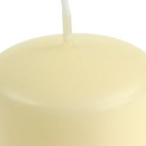 Product Pillar candles cream candles H145mm Ø50mm cream 12pcs